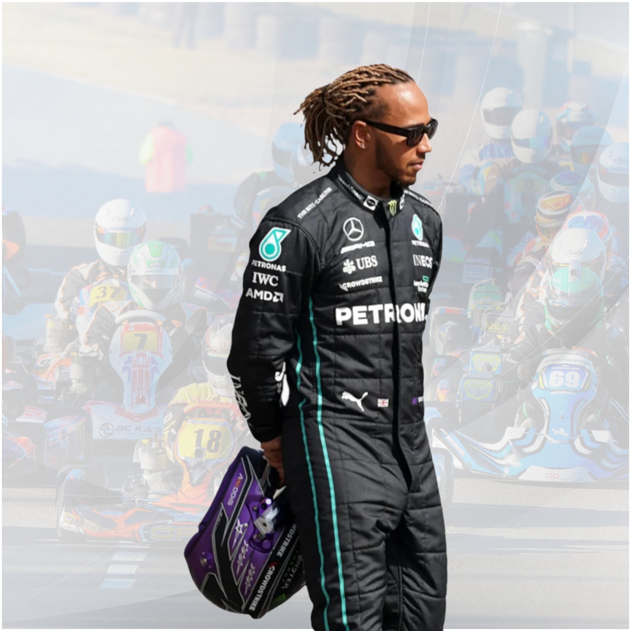 2022 Lewis Hamilton Mercedes AMG F1 Team Suit