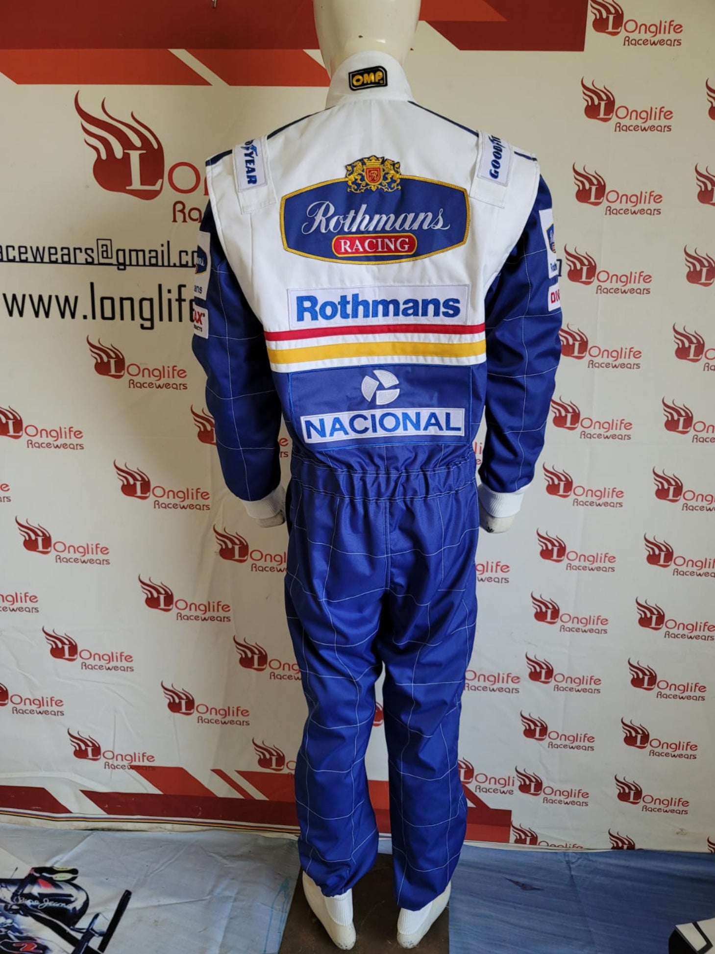 Ayrton Senna 1994 PARIS BERCY Replica Racing Suit  "Longlife Racewears"