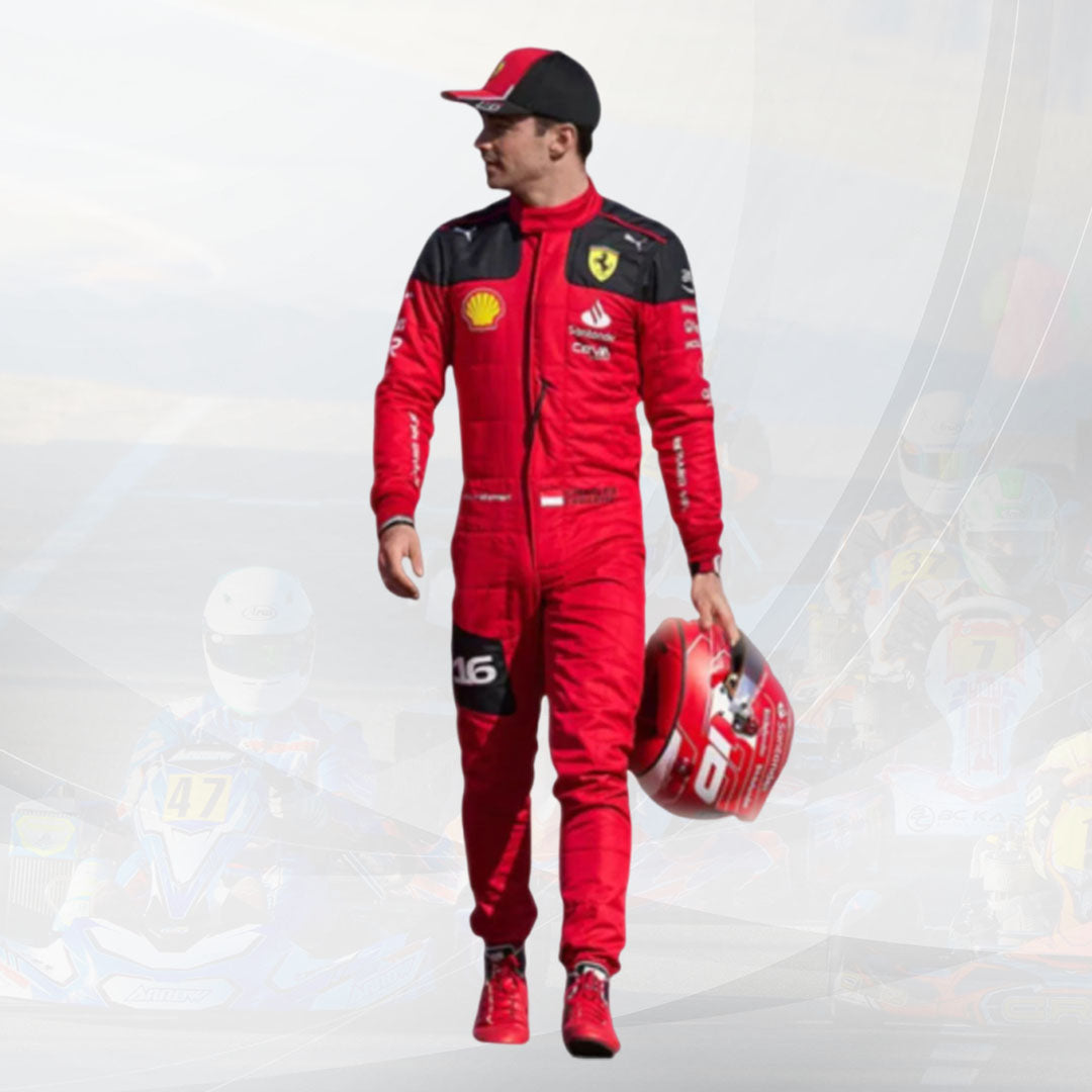 New Charles Leclerc 2023 Race Suit Ferrari F1