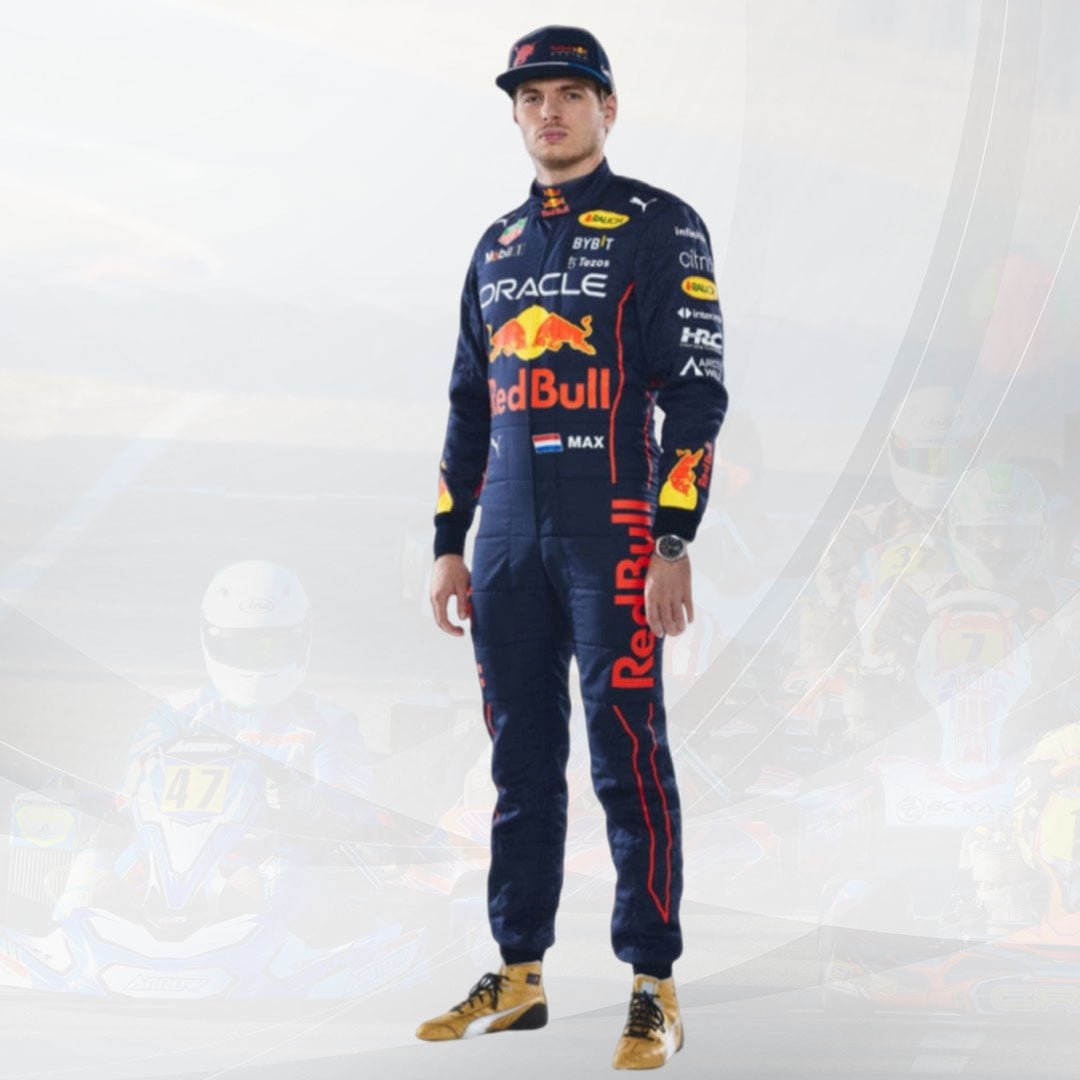 2023 New Max Verstappen Race Suit F1 Honda Redbull – Long Life Race Wears