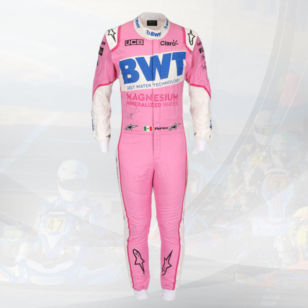 SERGIO PÉREZ 2020 BWT RACING POINT F1 TEAM RACE SUIT