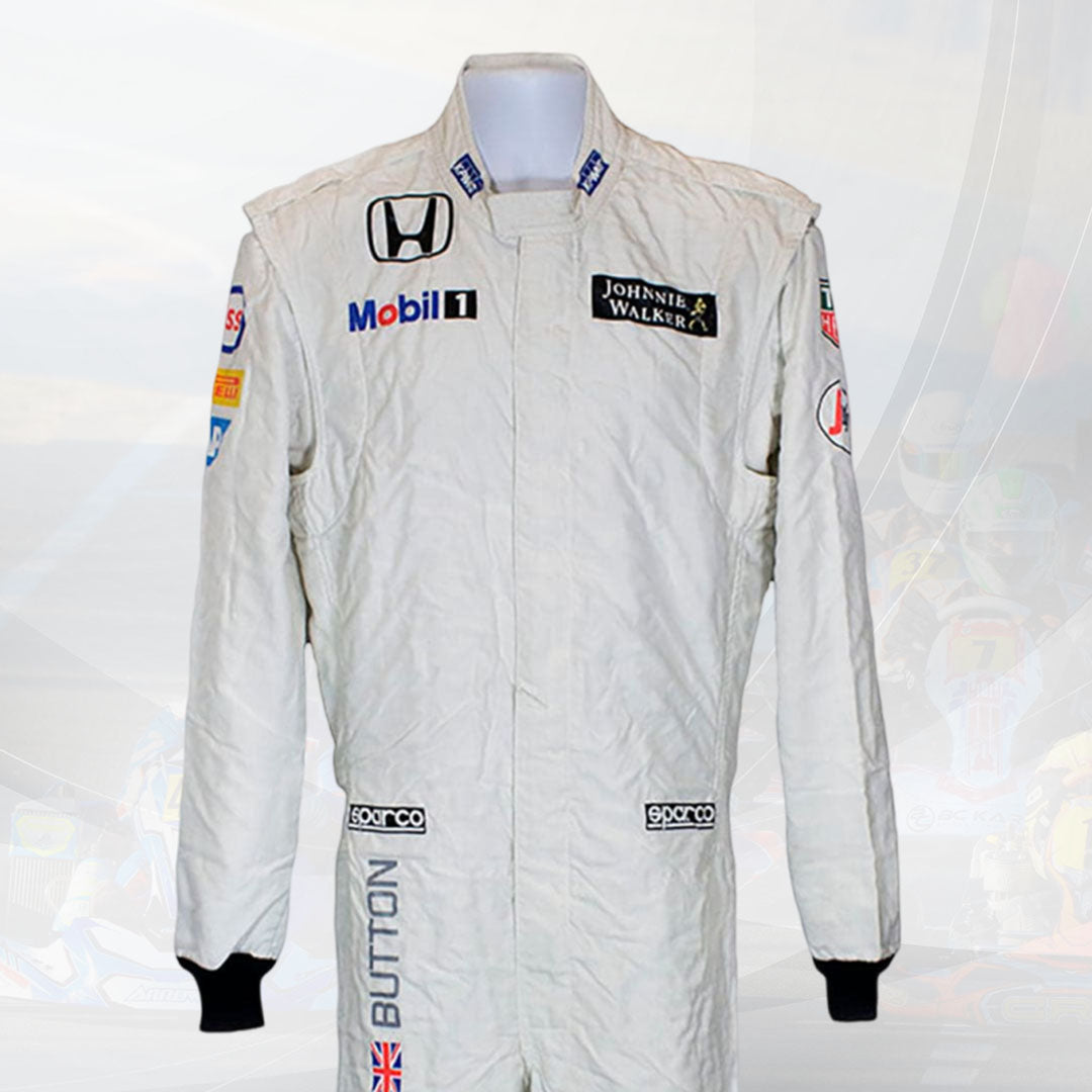 2023 Jenson Button Race Worn McLaren Honda F1 Suit