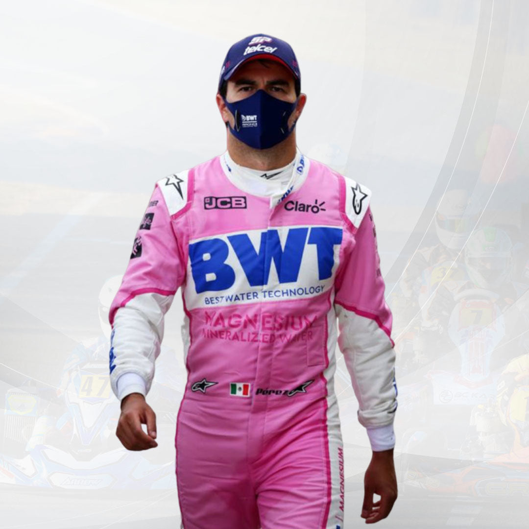 SERGIO PÉREZ 2020 BWT RACING POINT F1 TEAM RACE SUIT