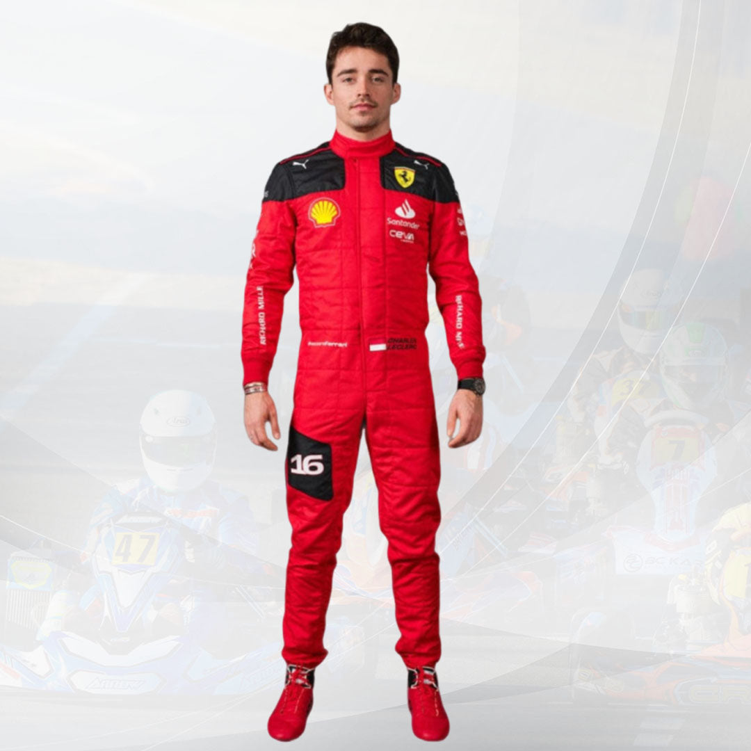 New Charles Leclerc 2023 Race Suit Ferrari F1