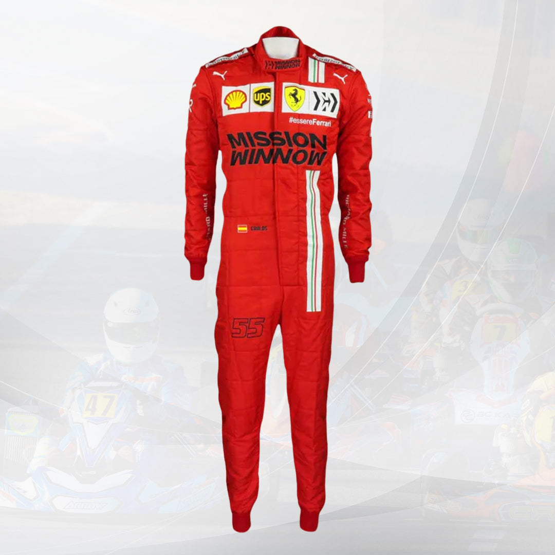 2021 Carlos Sainz Race Scuderia Ferrari F1 Suit