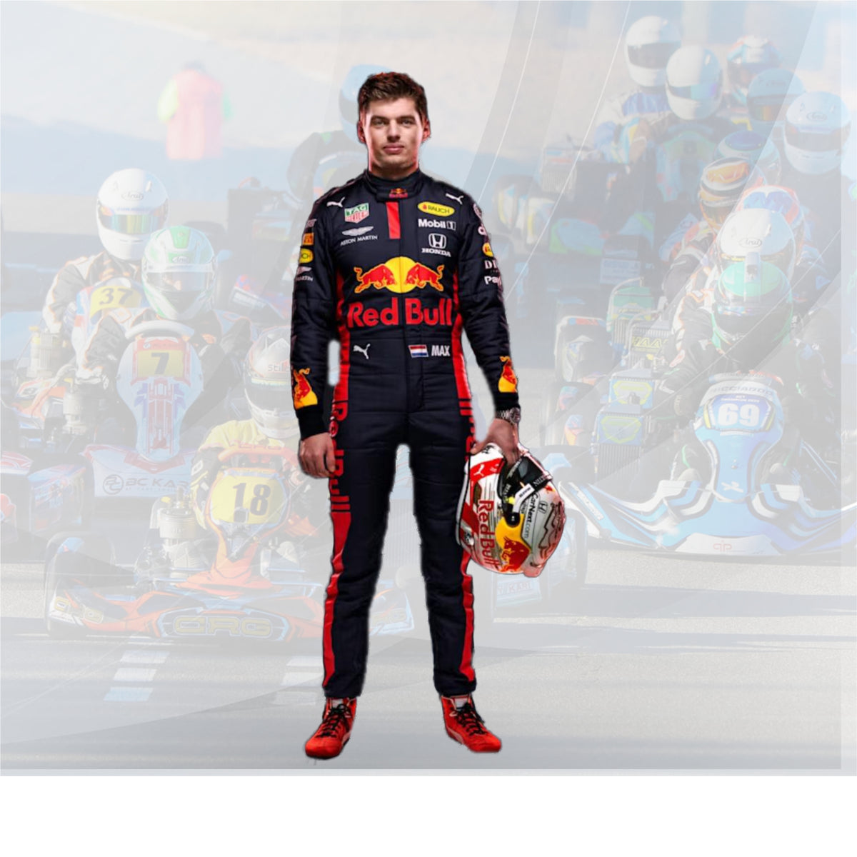 2020 Max Verstappen Tuscan GP Red Bull Racing F1 Suit