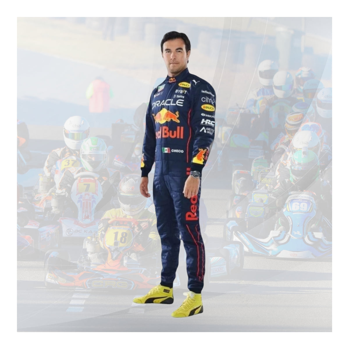 2022 Sergio Perez | Max Verstappen Race suit RedBull Honda F1 Replica