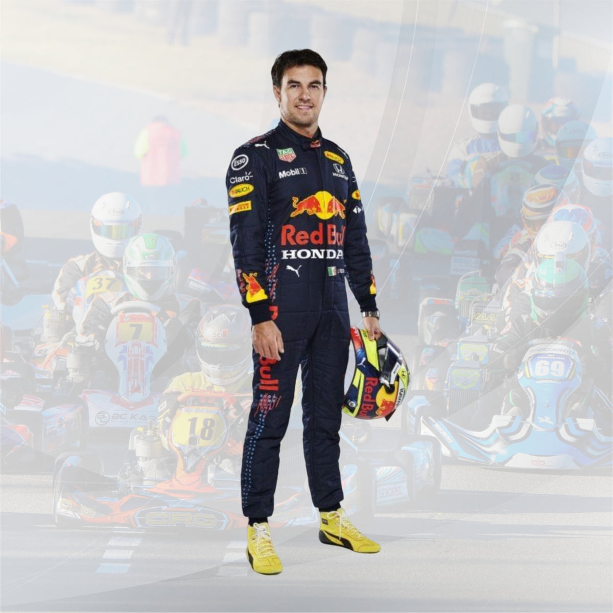 2021 Sergio Perez | Max Verstappen Race suit RedBull Honda F1 Replica