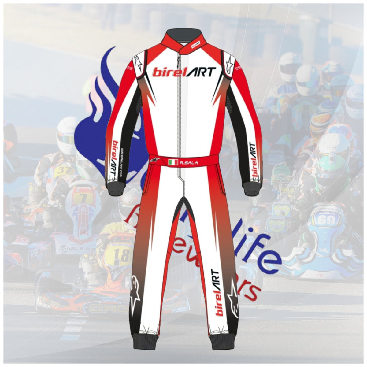 2023 Birel Art Race suit Customized longlife racewears