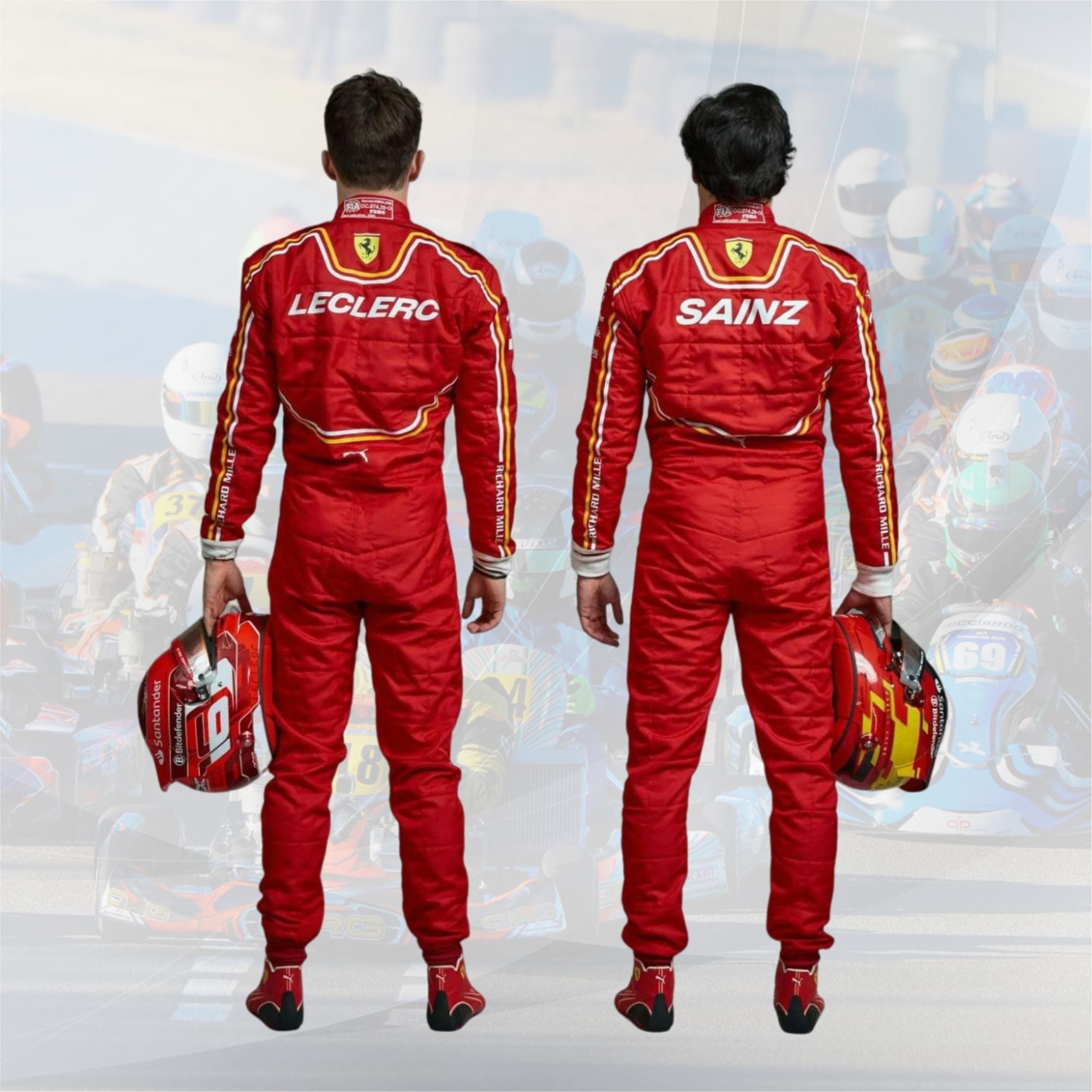 "The Red Dream: Charles Leclerc Sets the Track Ablaze in the New Ferrari Race Suit! 🏎️🔴 Longlife Racewears"