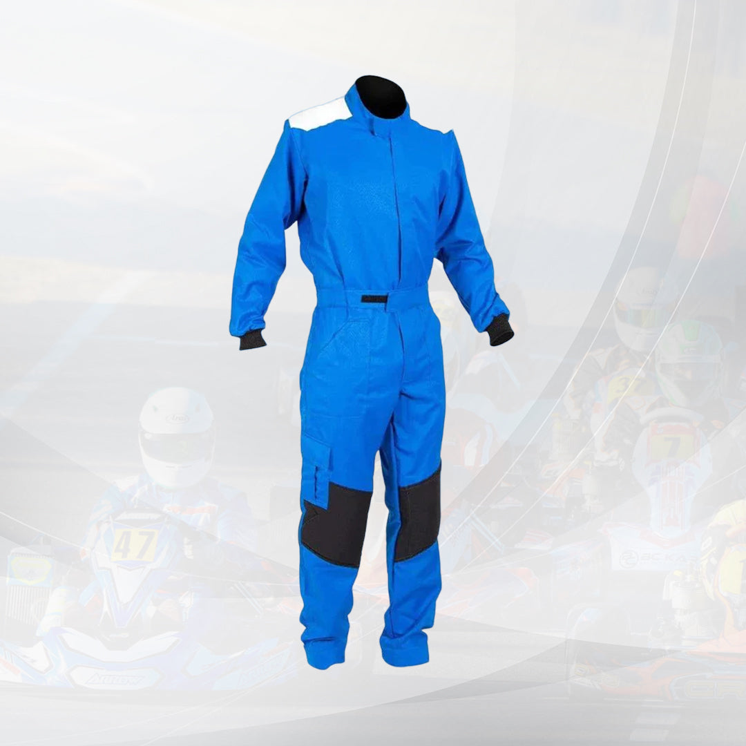 MECHANIC SUIT DAZZLING BLUE-WHITE