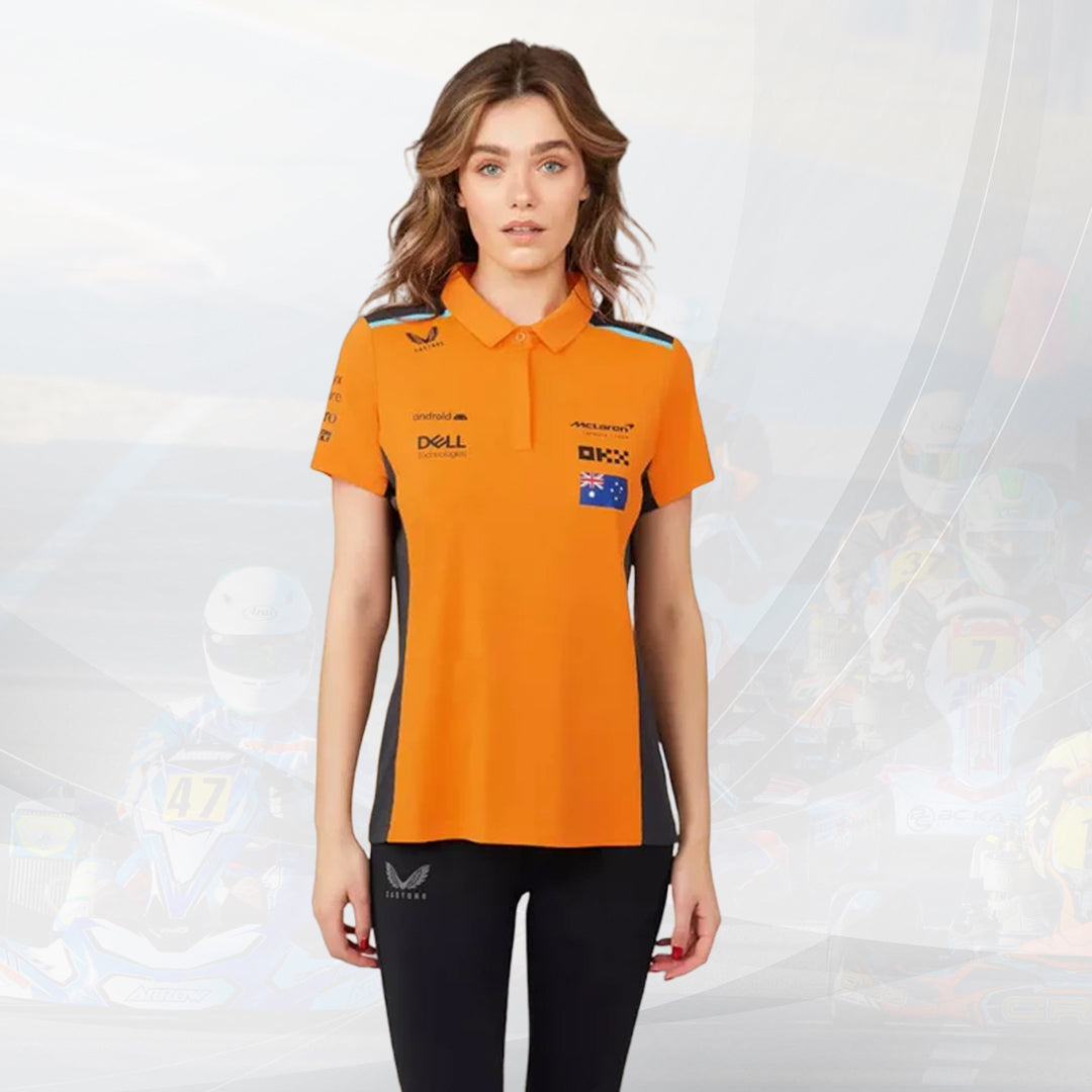 WOMENS MCLAREN REPLICA POLO SHIRT OSCAR PIASTRI